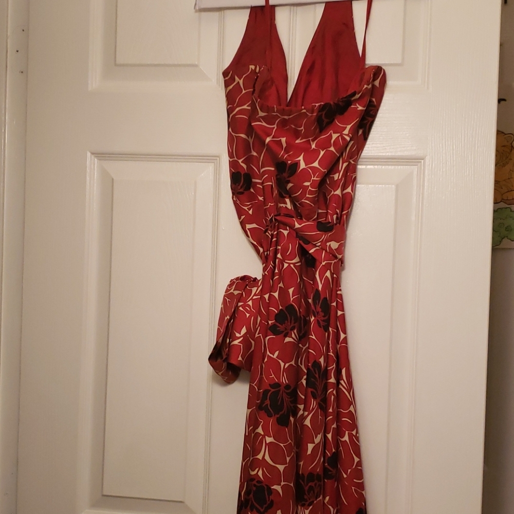 Ann Taylor Silk Halter Dress - Gem